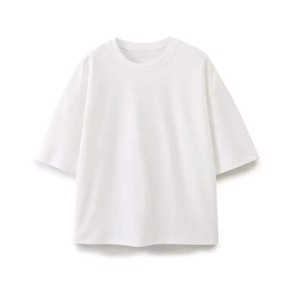 Women Relaxed Fit Lounge Set Zippered Pants & T-Shirt